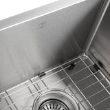 ZLINE 33 in. Anton Undermount Double Bowl Stainless Steel Kitchen Sink with Bottom Grid (SR50D-33)