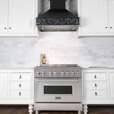 ZLINE 30" Wooden Wall Mount Range Hood in Antigua - Includes Remote Motor