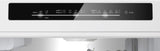 800 Series Free-standing fridge-freezer with freezer at bottom, glass door 24" Black, Total No Frost