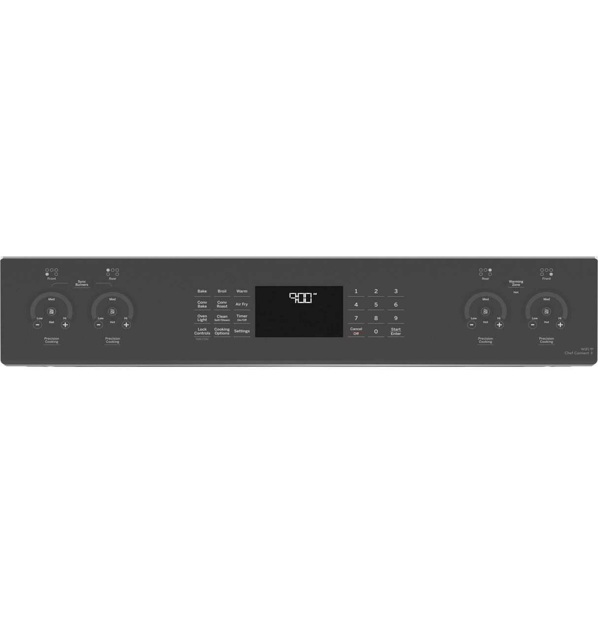 GE Profile™ 30" Smart Slide-In Fingerprint Resistant Front-Control Induction and Convection Range with No Preheat Air Fry