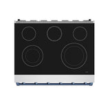 36 Inch Professional Electric Range In Stainless Steel/blue  Gordon Ramsay Series