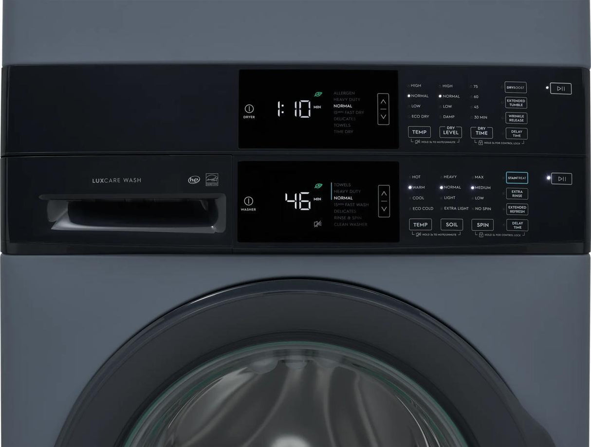 Laundry Tower Single Unit Front Load 4.4 Cu. Ft. Washer & 8 Cu. Ft. Gas Dryer