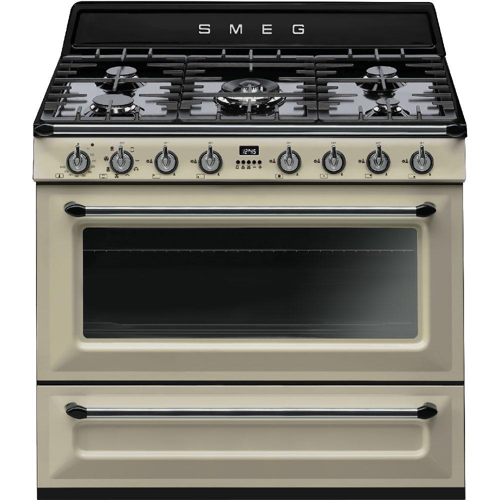 Free-standing Dual Fuel Cavity "Victoria" Range Approx. 36" Cream