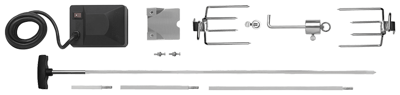 Heavy Duty Rotisserie Kit for Medium Grills