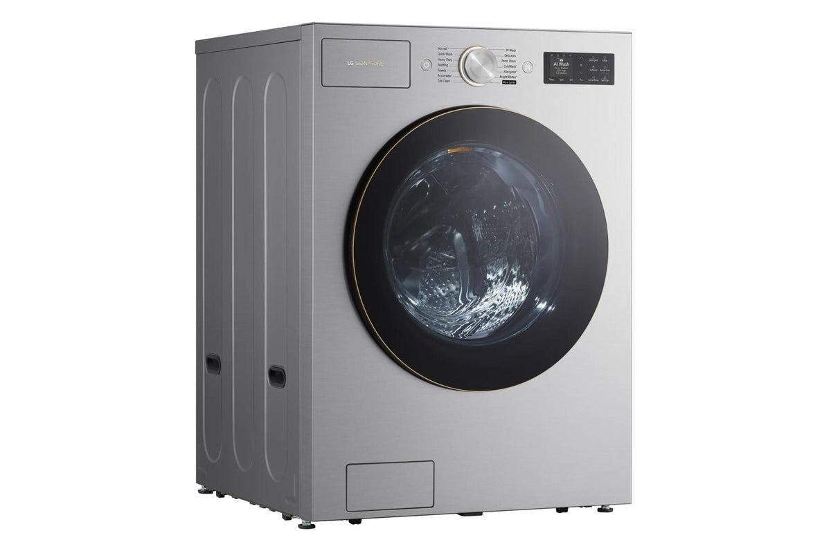 LG SIGNATURE 5.8 cu. ft. Mega Capacity Smart Front Load Washer with TurboWash® 360(degree), Built-In Intelligence, ezDispense® and Hybrid Electronic Controls with LCD Display