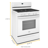 5.0 cu. ft. Whirlpool® gas convection oven with Frozen Bake™ technology