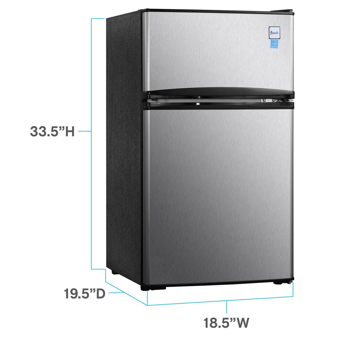 Avanti 3.1 cu. ft. Compact Refrigerator - Stainless Steel