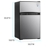 Avanti 3.1 cu. ft. Compact Refrigerator - Stainless Steel