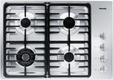KM 3465 LP Stainless steel - 30-inch gas cooktop with a dual wok burner for particularly wide ranging burner capacity.