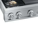 48" Rangetop, Silver Stainless Steel, Natural Gas