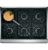 GE Monogram® 36" Dual-Fuel Professional Range with 6 Burners (Liquid Propane)
