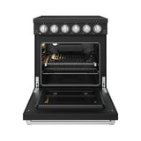 30 Inch Professional Electric Range With Precision Knob Control In Black and Stainless Steel  Gordon Ramsay Series
