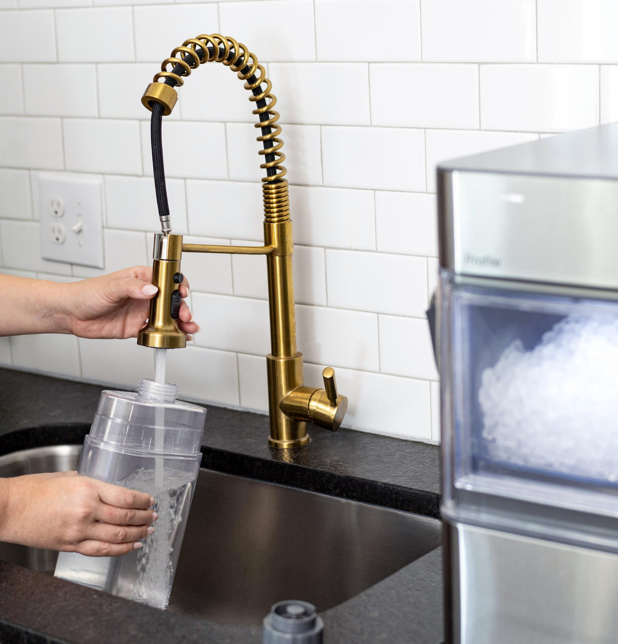 GE Profile™ Opal™ 2.0 Ultra Nugget Ice Maker with Side Tank and Scale Inhibiting Filter