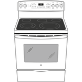 GE® 30" Free-Standing Electric Convection Range