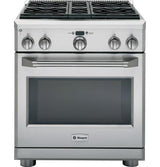 GE Monogram® 30" Dual-Fuel Professional Range with 4 Burners (Liquid Propane)