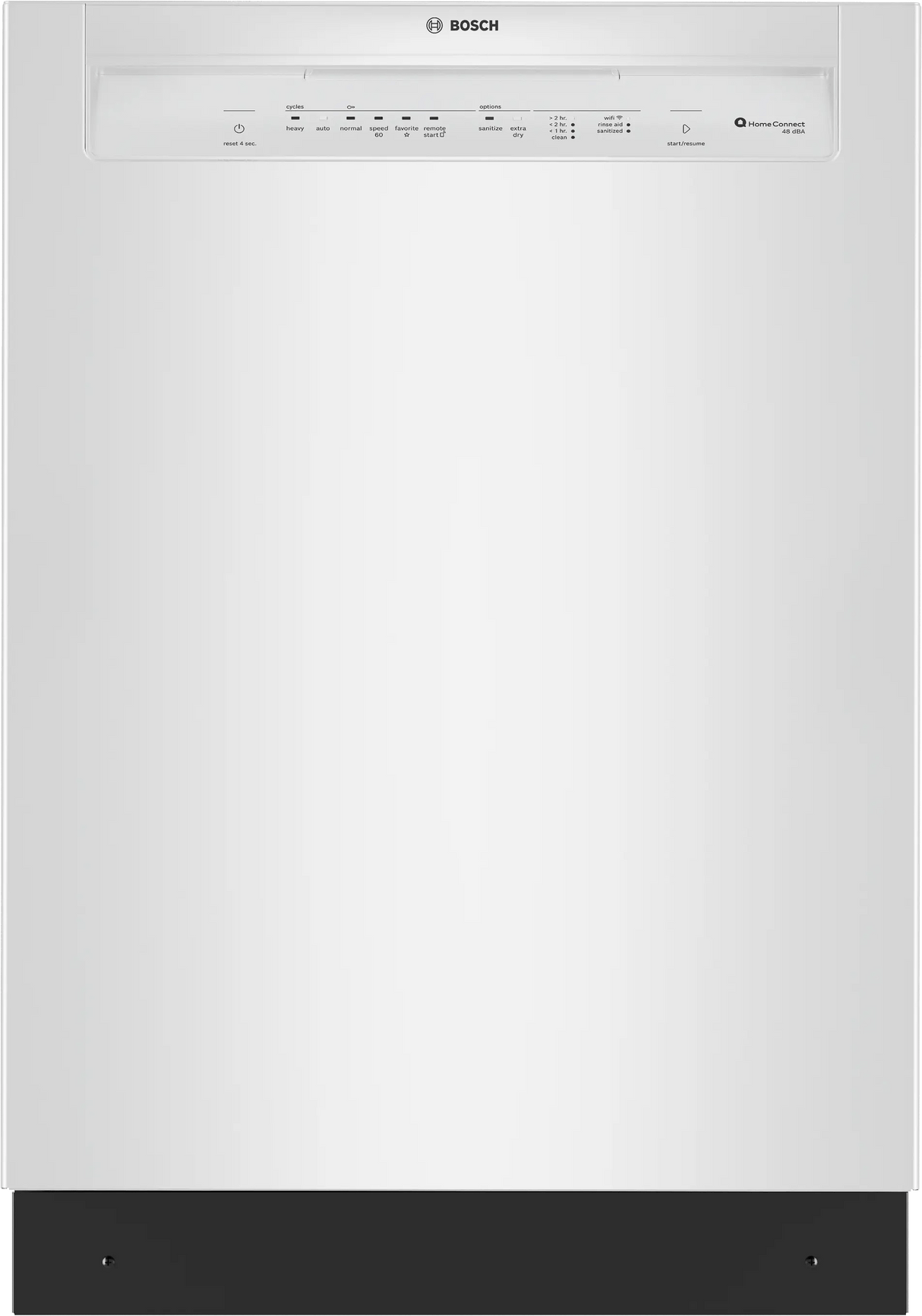 300 Recessed Handle, 48 dBA, Standard 3rd Rack, PureDry - WH