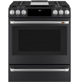 Café™ 30" Smart Slide-In, Front-Control, Dual-Fuel Range with Warming Drawer