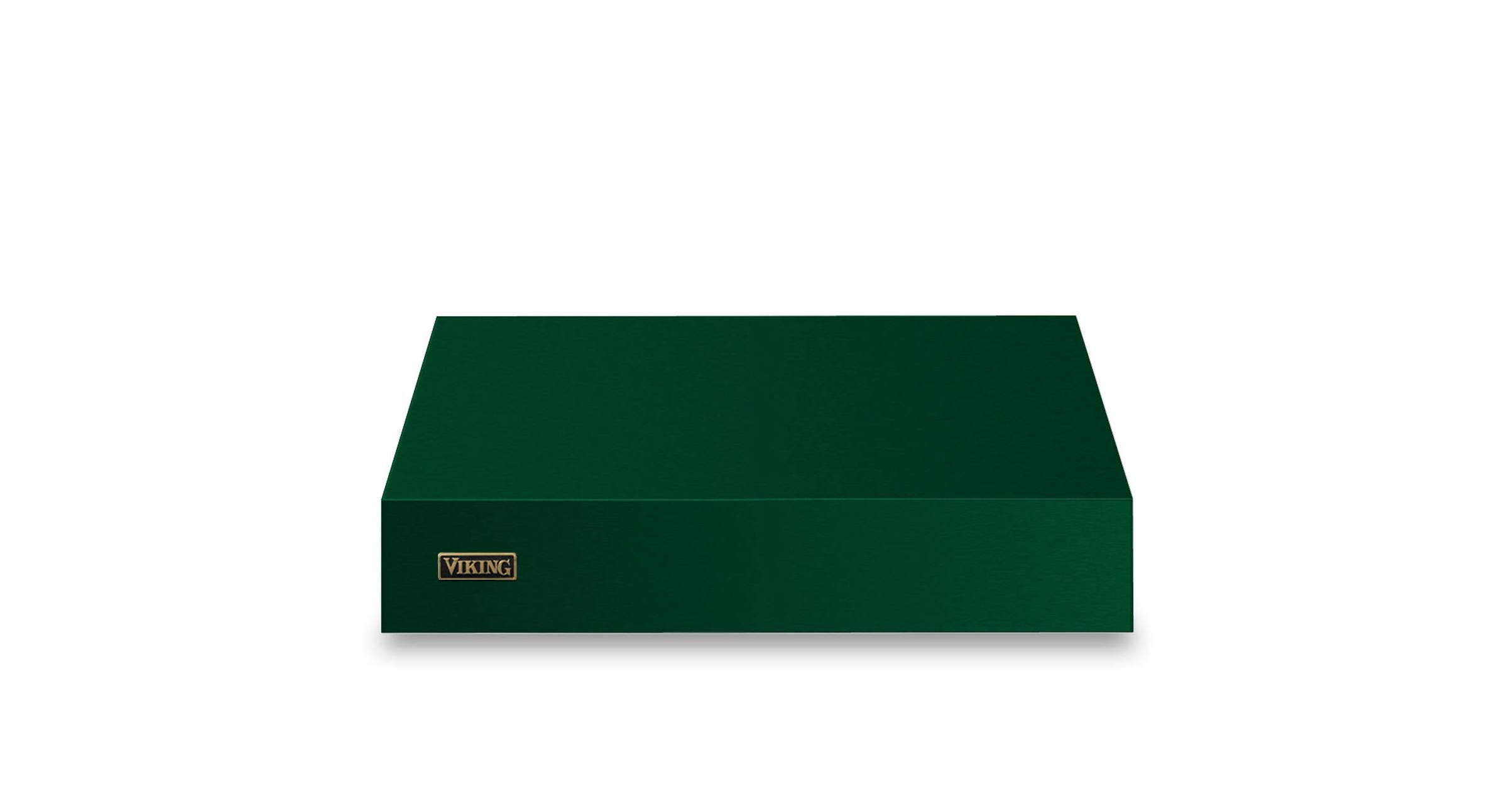 30"W. 12"H. Wall Hood + Ventilator (Finish: Ivy, Trim: Brushed Brass)