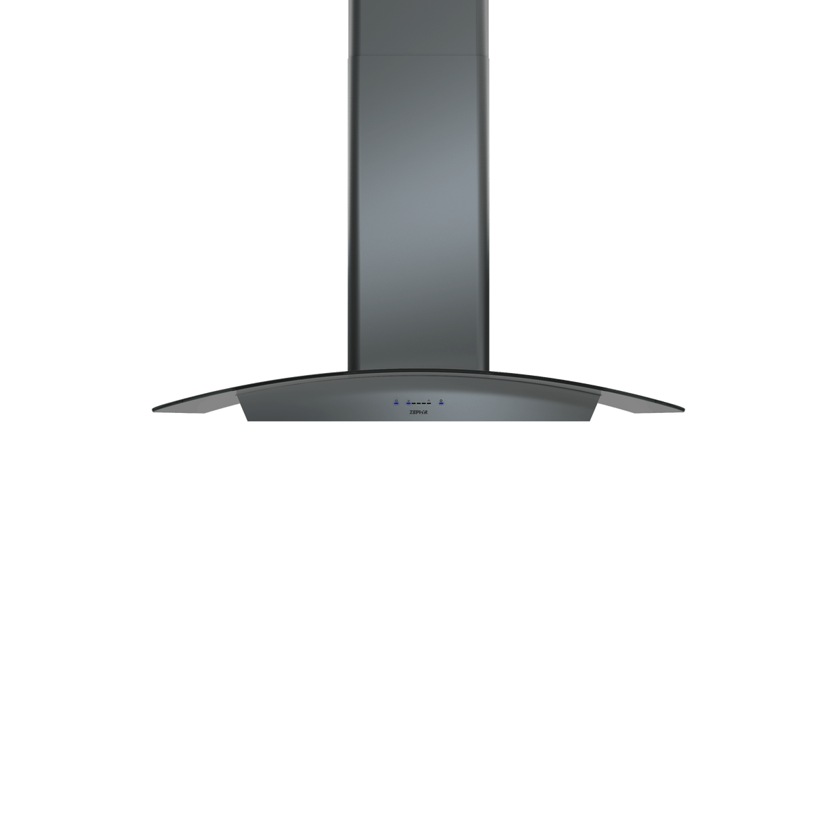 Ravenna, Island, 90cm, Blk SS, 600 CFM
