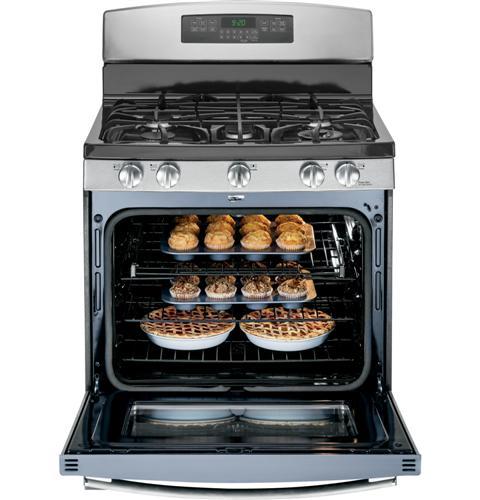 GE Profile™ Series 30" Free-Standing Self Clean Gas Range
