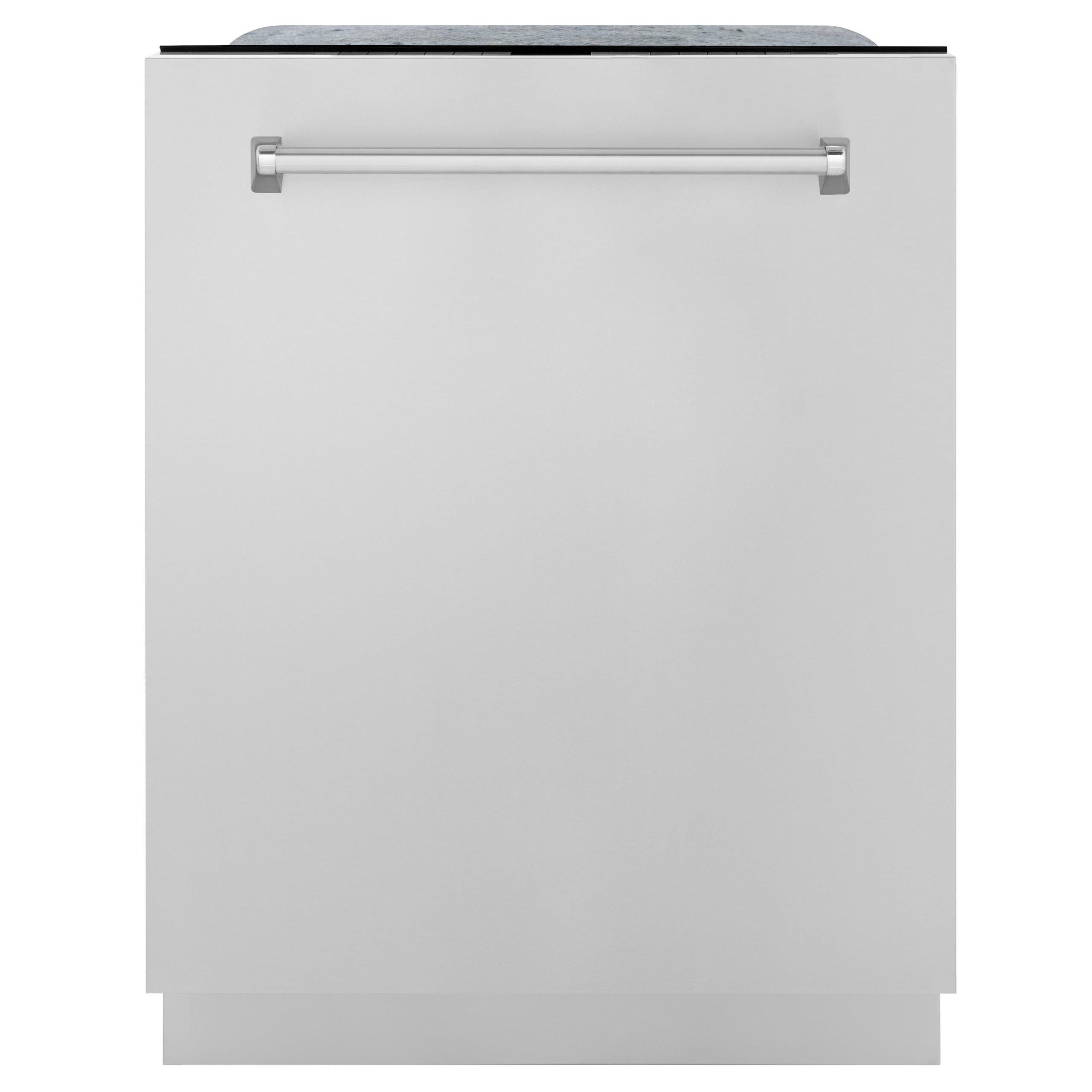ZLINE 24" Monument Series 3rd Rack Top Touch Control Dishwasher with Stainless Steel Tub, 45dBa (DWMT-24) [Color: Stainless Steel]