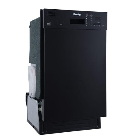 Danby 18" Wide Built-in Dishwasher in Black