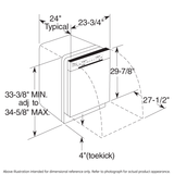 Hotpoint® One Button Dishwasher with Plastic Interior