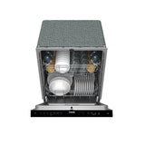 24 Inch Built-in Top Control Dishwasher With Pocket Handle - Black