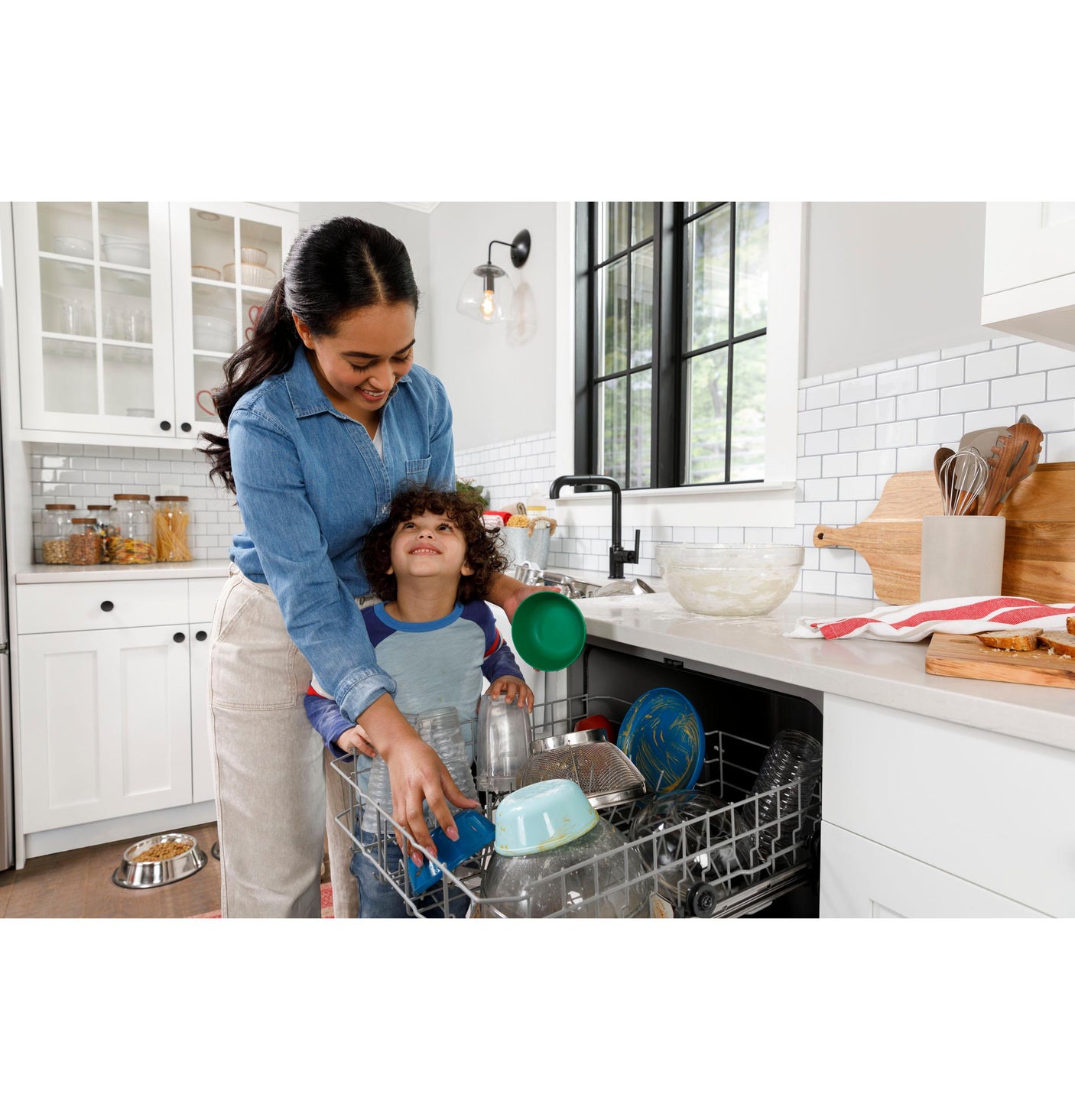 Hotpoint® One Button Dishwasher with Plastic Interior