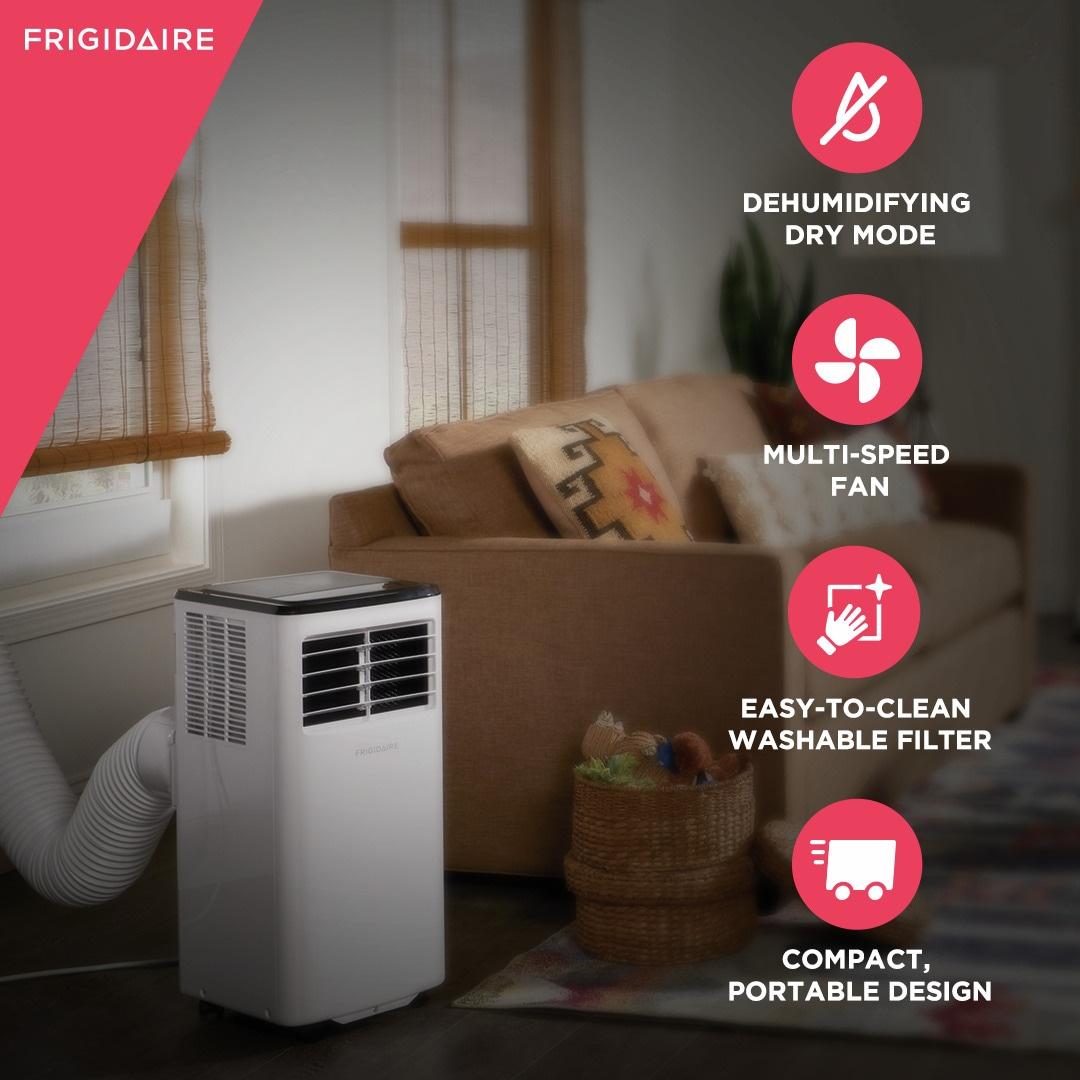 Portable Room Air Conditioner with Dehumidifier Mode 8,000 BTU (ASHRAE) / 5,500 BTU (DOE)