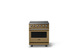 30"W. Induction Range (Finish: Golden Hour, Trim: Brushed Brass)