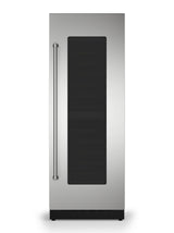 30"W. Integrated Wine Cellar Door Panel - Stainless Steel Right Hinge