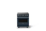 30"W. Electric Range (Finish: Squall, Trim: Brushed Brass)