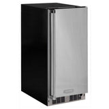 15" Clear Ice Machine with Tri-Color Illuminice Lighting - Solid Stainless Steel Door, Integrated Left Hinge, Professional Handle