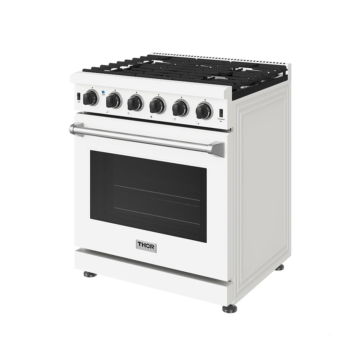 30 Inch Professional Gas Range In White