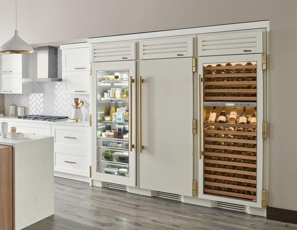 30 Inch Stainless Glass Door Right Hinge Refrigerator Column