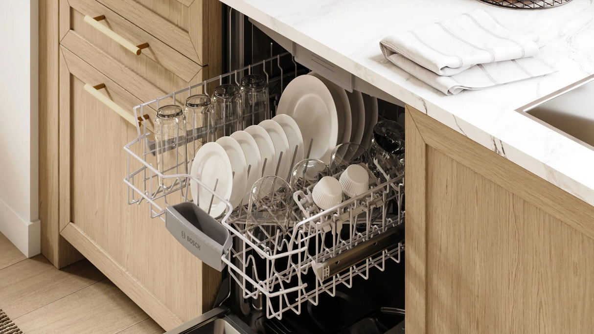 300 Series, built-under dishwasher, 24'', Brushed steel anti-fingerprint