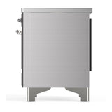 ILVE UMDIB40QNR3SSC Majestic III 40 inch Induction Range with 6 Elements, 3.82 cu. ft. Total Oven Capacity (Solid Door, Stainless Steel, Chrome)