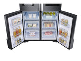 22 cu. ft. Family Hub™ Counter Depth 4-Door Flex™ Refrigerator in Black Stainless Steel