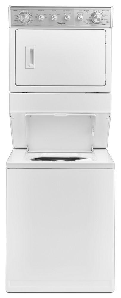 2.5 cu.ft Gas Stacked Laundry Center 4 Wash cycles and AutoDry