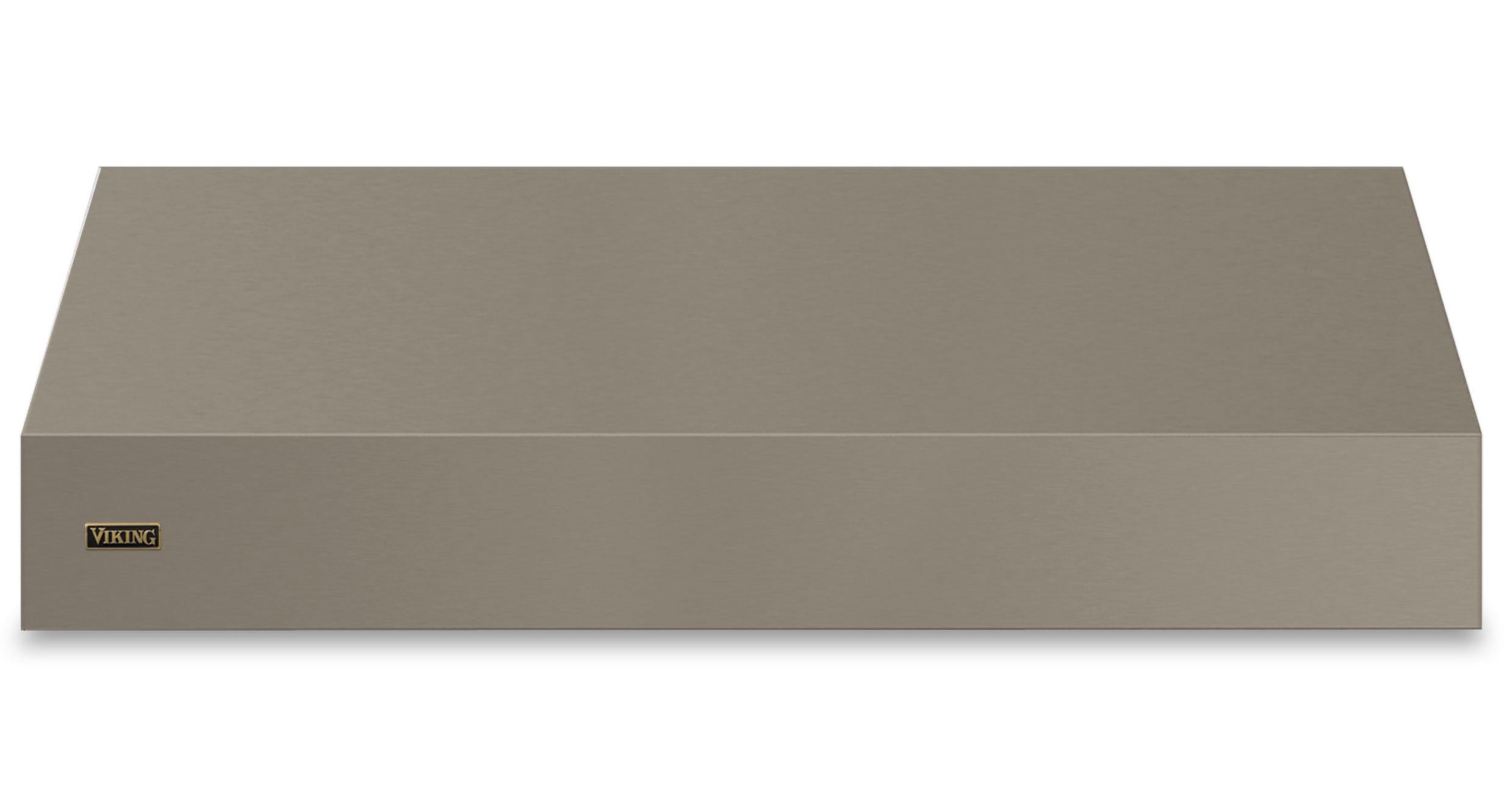 60"W. 18"H. Wall Hood (Finish: Nantucket, Trim: Brushed Brass)