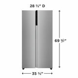 21.4 Cu. Ft. 36" Counter-Depth Side-by-Side Refrigerator