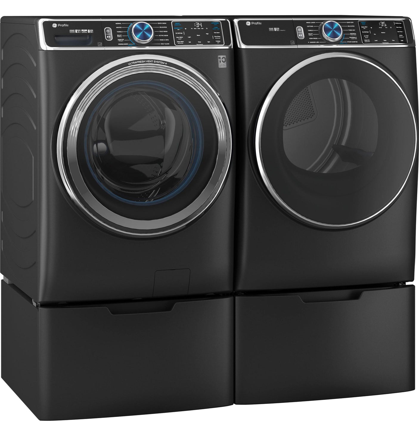GE Profile™ 5.3 cu. ft. Capacity Smart Front Load ENERGY STAR® Steam Washer with Adaptive SmartDispense™ UltraFresh Vent System Plus™