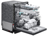 38 dBA Bespoke Smart Dishwasher with 3rd Rack Washing System in Fingerprint Resistant Matte Black Steel