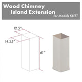 ZLINE 61 in. Wooden Chimney Extension for Ceilings up to 12.5 ft. (KBiTT-E)