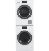 Haier ENERGY STAR® 4.1 cu.ft. Capacity Smart 24" Ventless Condenser Frontload Electric Dryer with Stainless Steel Basket