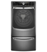 15.5" Laundry Pedestal with Chrome Handle and Storage Drawer