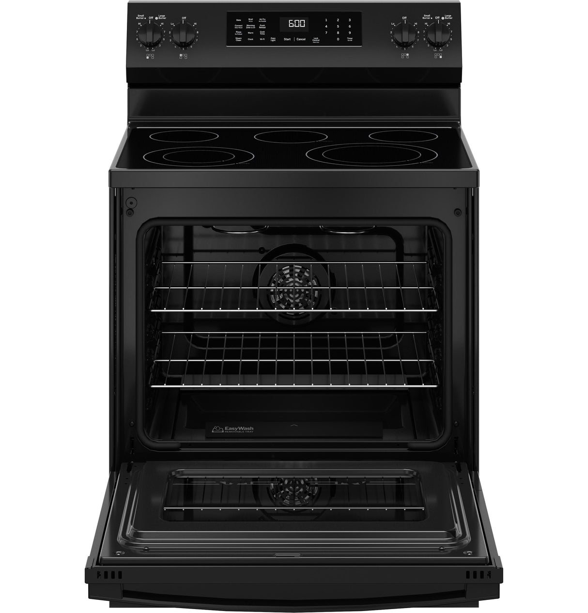 GE® ENERGY STAR® 30" Free-Standing Electric Convection Range with No Preheat Air Fry and EasyWash™ Oven Tray