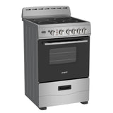 Avanti 24-Inch Freestanding Electric Range with Ceramic Glass Cooktop and Digital Timer, in Stainless Steel (CERU240P3S)
