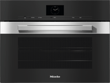 DGC 7640 AM Clean Touch Steel - 24" Compact Combi-Steam Oven XL for steam cooking, baking, roasting with roast probe + menu cooking.